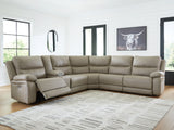 Narwhal Place Pebble 6-Piece Power Reclining Sectional - Ornate Home