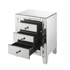 Nasa Mirrored & Mother Pearl Accent Table - Ornate Home