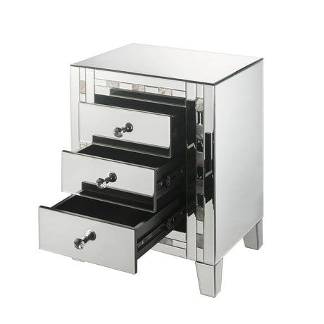 Nasa Mirrored & Mother Pearl Accent Table - Ornate Home