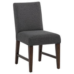 Naser Grey And Dark Walnut Parsons Dining Side Chair (Set Of 2) - Ornate Home