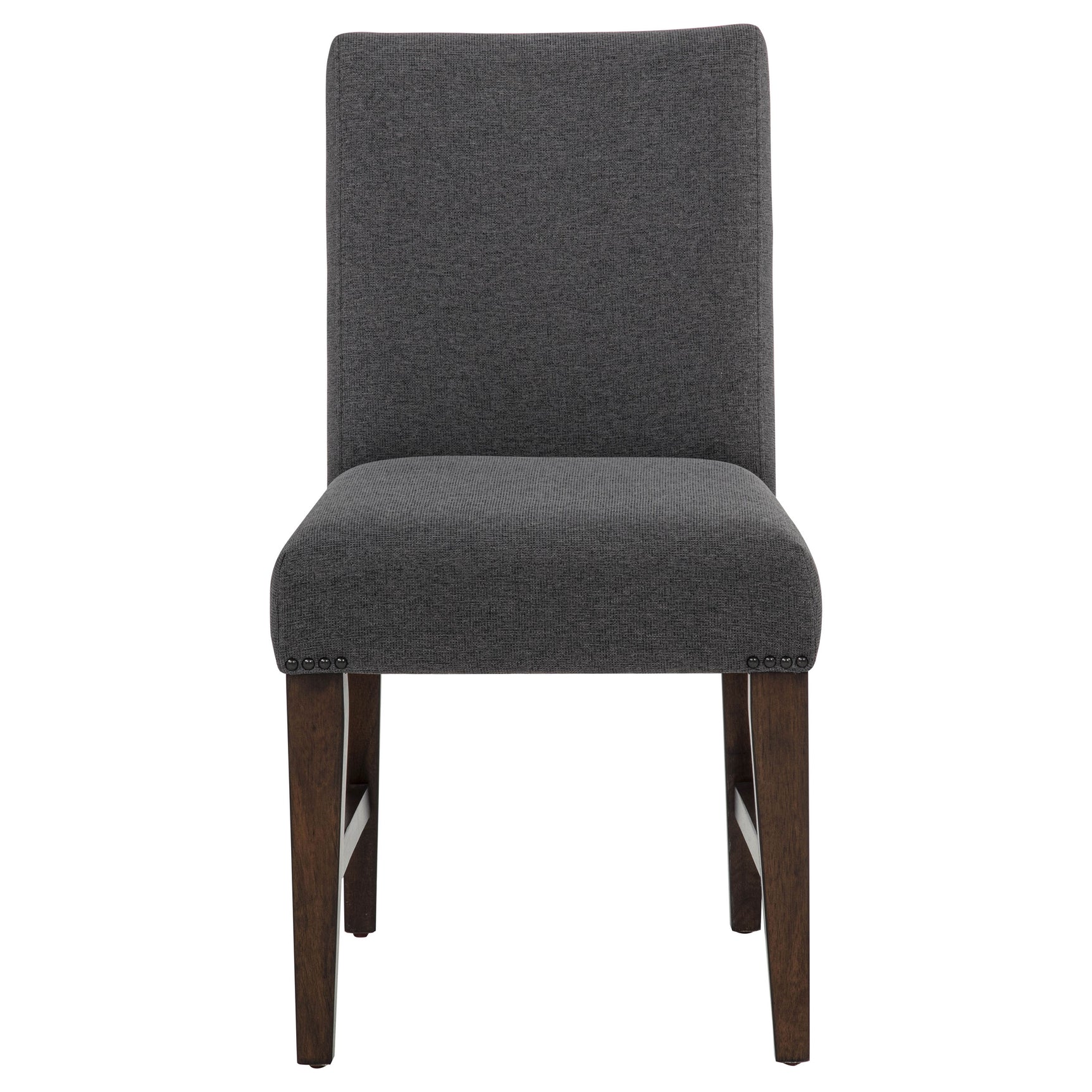 Naser Grey And Dark Walnut Parsons Dining Side Chair (Set Of 2) - Ornate Home
