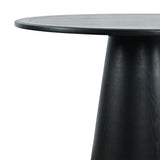 Nash Black Counter Table w/ 4 Wes Backless Stools - Ornate Home
