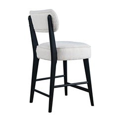 Nash Black Counter Table w/ 4 Wes Stools - Ornate Home
