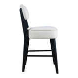 Nash Black Counter Table w/ 4 Wes Stools - Ornate Home