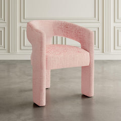 Nash Black/Pink Dining Table w/ 4 Gwen Chairs - Ornate Home
