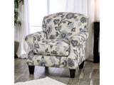 Nash Ivory Floral Chair - Ornate Home