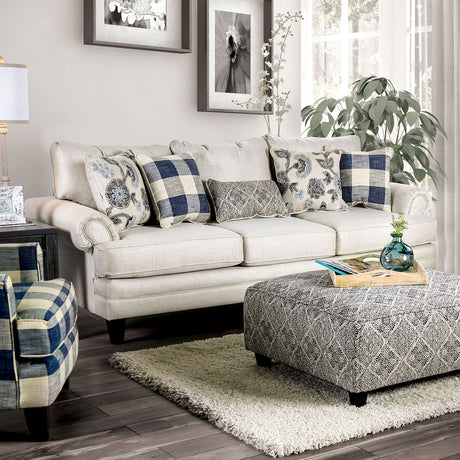 Nash Ivory Sofa & Loveseat - Ornate Home