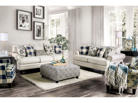 Nash Ivory Sofa & Loveseat - Ornate Home