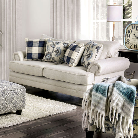 Nash Ivory Sofa & Loveseat - Ornate Home