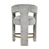 Nash Walnut/Grey Counter Table w/ 4 Gwen Stools - Ornate Home