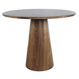Nash Walnut/Natural Counter Table w/ 4 Gwen Stools - Ornate Home