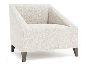 Nash White/Cream Fabric Chair - Ornate Home