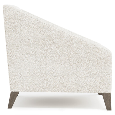 Nash White/Cream Fabric Chair - Ornate Home