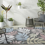 Nasha Charcoal Outdoor Area Rug - Clearance - Ornate Home