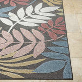 Nasha Charcoal Outdoor Area Rug - Clearance - Ornate Home