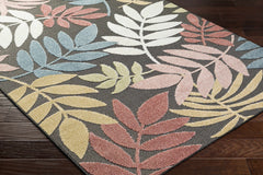 Nasha Charcoal Outdoor Area Rug - Clearance - Ornate Home