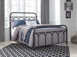 Nashburg Black Full Metal Bed (Online Special Price) - Ornate Home