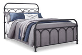 Nashburg Black Full Metal Bed (Online Special Price) - Ornate Home
