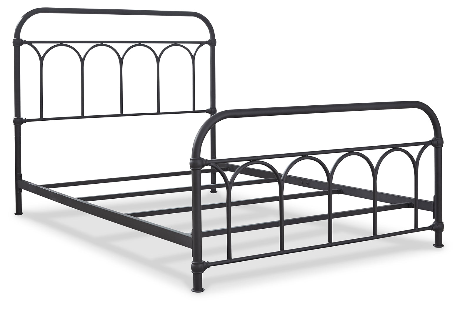 Nashburg Black Full Metal Bed (Online Special Price) - Ornate Home