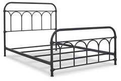 Nashburg Black Full Metal Bed - Ornate Home