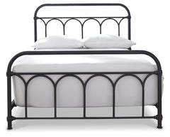 Nashburg Black Full Metal Bed - Ornate Home