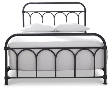 Nashburg Black Full Metal Bed - Ornate Home
