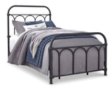 Nashburg Black Twin Metal Bed (Online Special Price) - Ornate Home