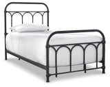 Nashburg Black Twin Metal Bed (Online Special Price) - Ornate Home