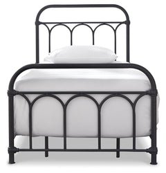 Nashburg Black Twin Metal Bed - Ornate Home