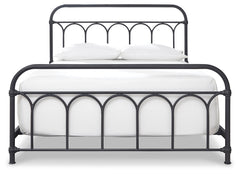 Nashburg Queen Metal Bed - Ornate Home