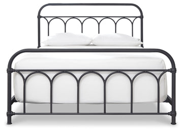 Nashburg Queen Metal Bed - Ornate Home