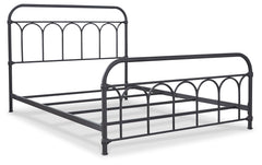 Nashburg Queen Metal Bed - Ornate Home