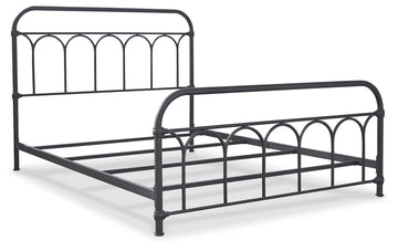 Nashburg Queen Metal Bed - Ornate Home