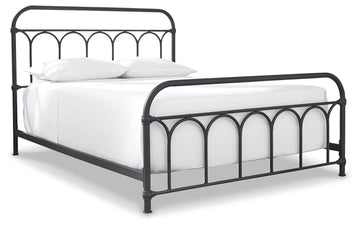 Nashburg Queen Metal Bed - Ornate Home