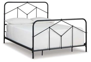 Nashburg Queen Metal Bed - Ornate Home