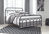 Nashburg Queen Metal Bed - Ornate Home