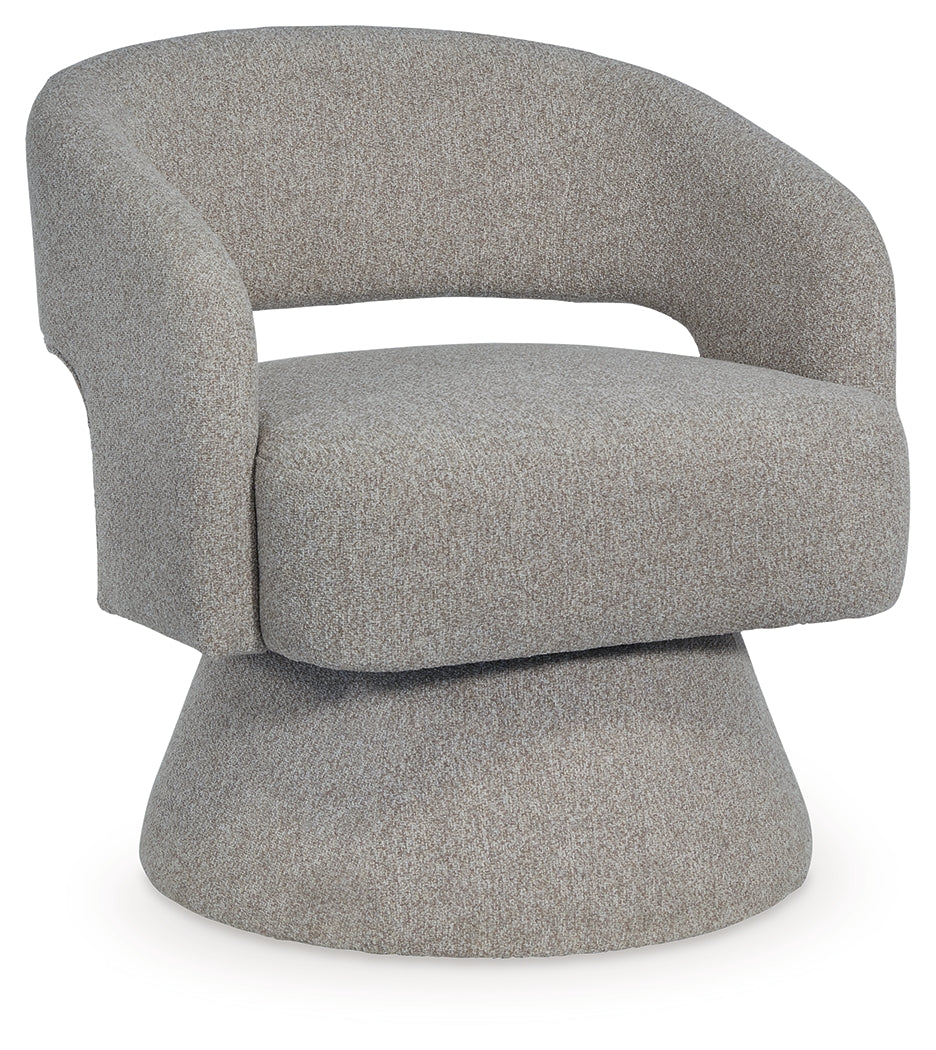 Nashkins Pebble Swivel Accent Chair (Online Special Price) - Ornate Home