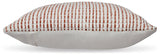 Nashlin White/Rust Pillow (Online Special Price) - Ornate Home