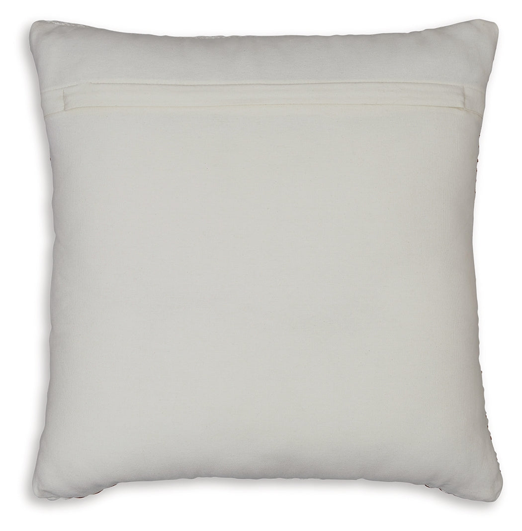 Nashlin White/Rust Pillow (Online Special Price) - Ornate Home