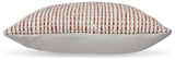 Nashlin White/Rust Pillow (Set of 4) (Online Special Price) - Ornate Home