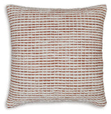 Nashlin White/Rust Pillow (Set of 4) (Online Special Price) - Ornate Home