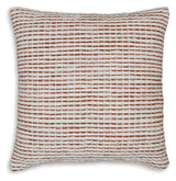Nashlin White/Rust Pillow (Set of 4) - Ornate Home