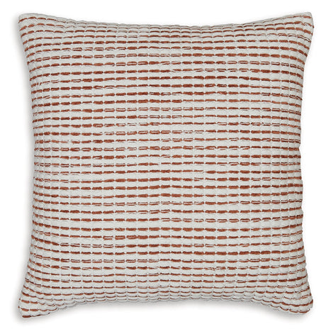 Nashlin White/Rust Pillow (Set of 4) - Ornate Home