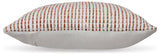 Nashlin White/Rust Pillow (Set of 4) - Ornate Home