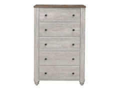 Nashville Antique White/Brown Chest - Ornate Home
