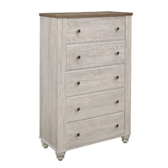 Nashville Antique White/Brown Chest - Ornate Home