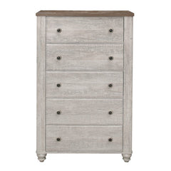 Nashville Antique White/Brown Chest - Ornate Home