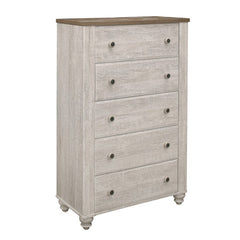 Nashville Antique White/Brown Chest - Ornate Home