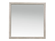 Nashville Antique White/Brown Mirror - Ornate Home