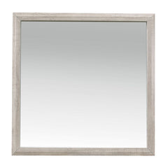 Nashville Antique White/Brown Mirror - Ornate Home